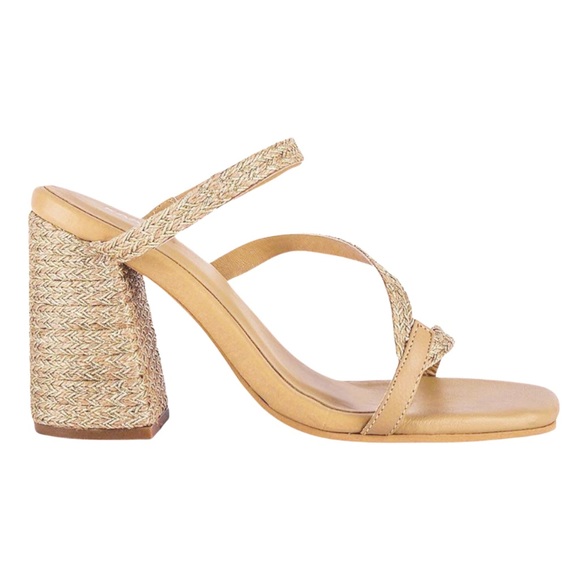 KAANAS • Bali Naked Yute Heels Strappy Sandals Shoes Includes Box - Picture 5 of 8